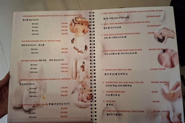 Bảng giá tại Kim Beauty & Spa